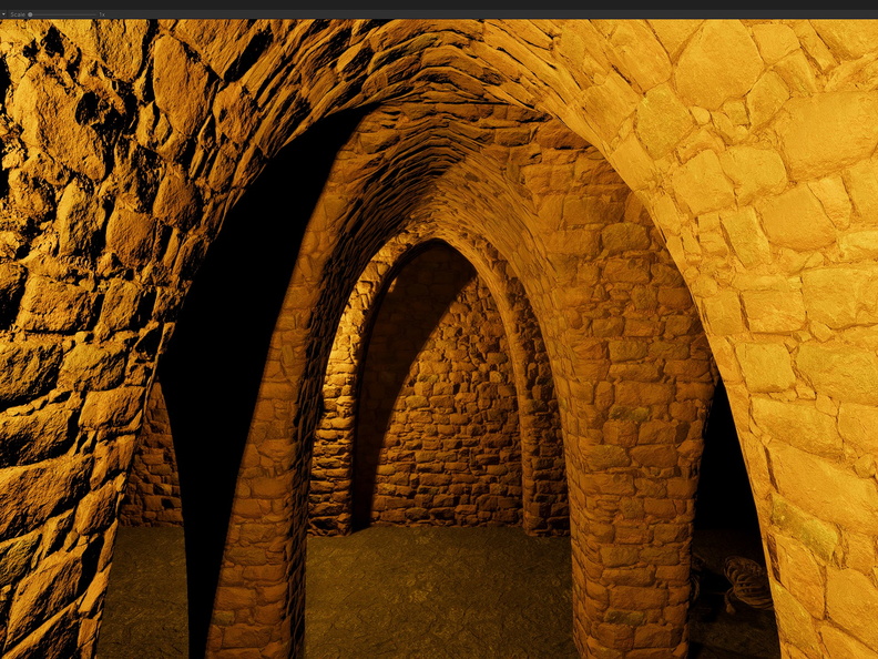 small hall in the dungeon