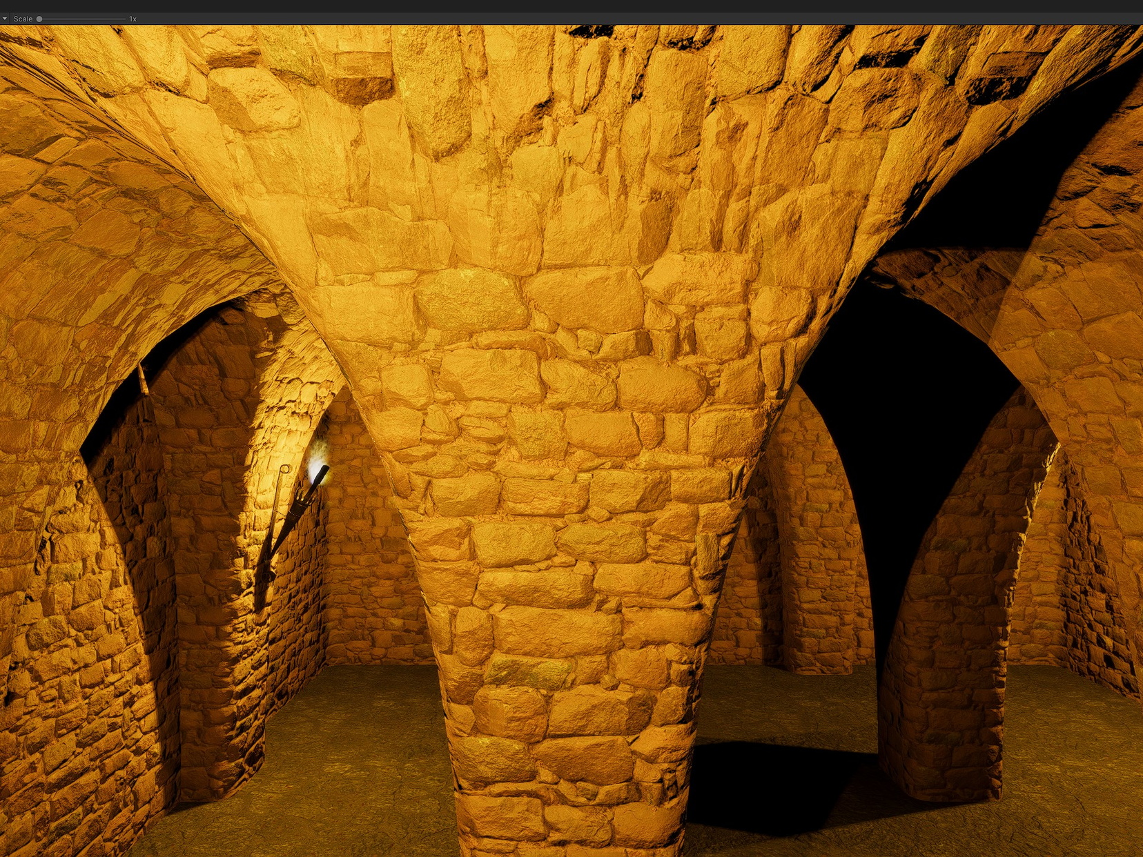 hall with columns