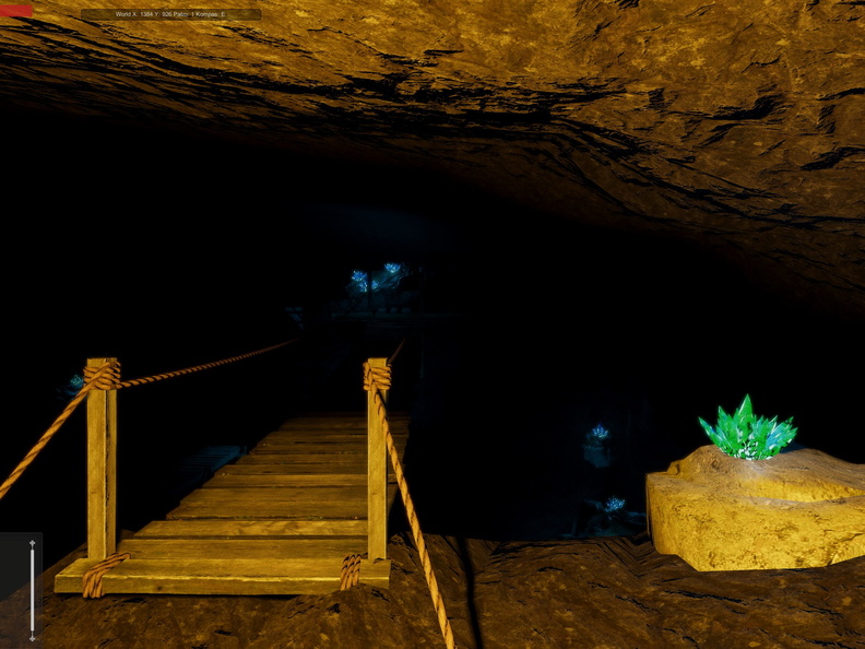 Crystal Cave in game view