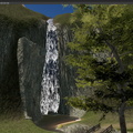 Waterfall neer Water Wheel