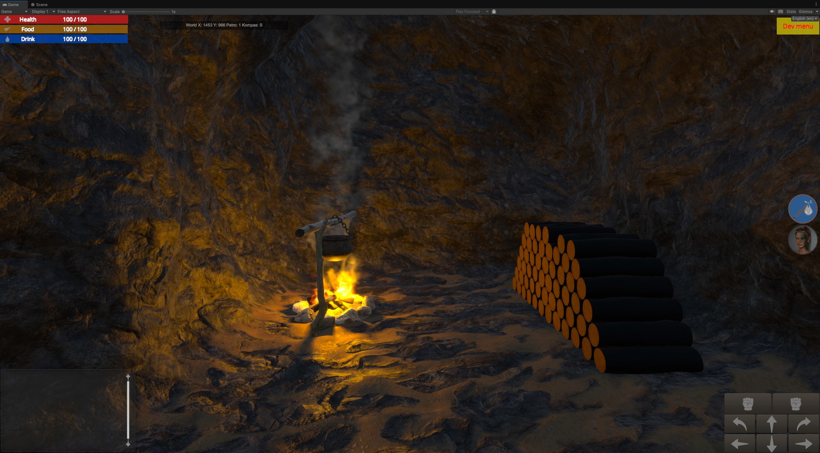 A small but secure refuge nestled in the hostile environment of a rugged cave—a space that offers solace and safety amidst the perilous surroundings. Unity_0000000223.jpg