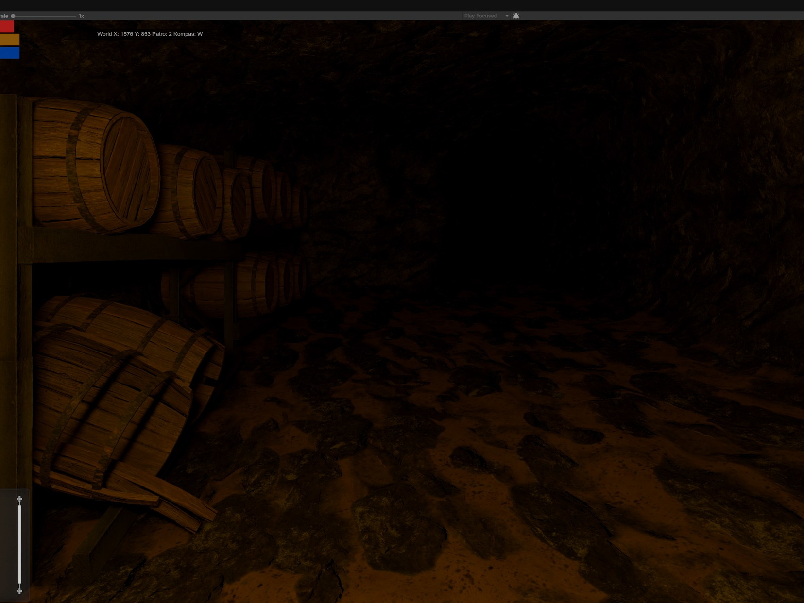 Supplies forgotten in the cave