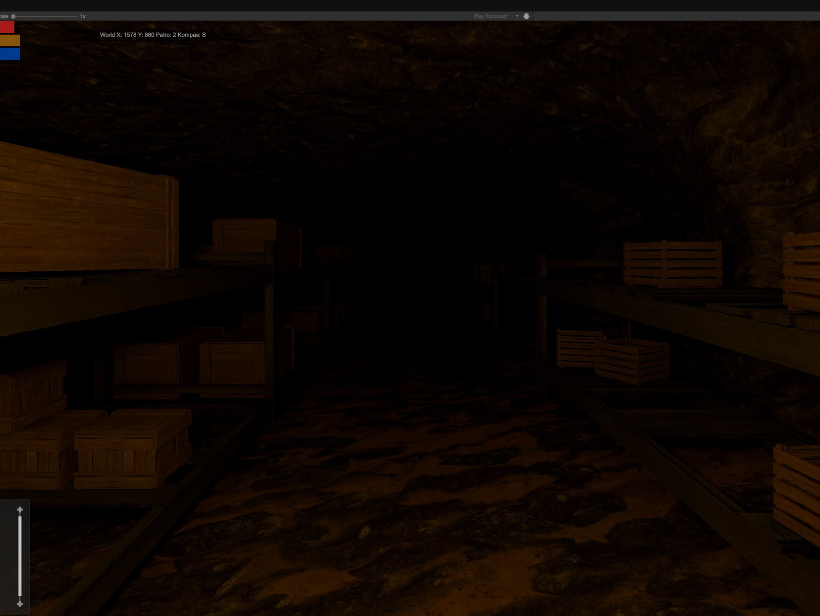 Between crates and shelves: the calm before the storm.